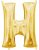 Arany Gold mini H betű fólia lufi 33 cm