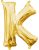 Arany Gold mini K betű fólia lufi 33 cm