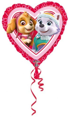 Mancs Őrjárat Heart fólia lufi 43 cm