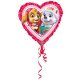 Mancs Őrjárat Heart fólia lufi 43 cm