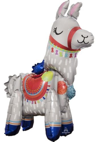 Láma Fiesta fólia lufi 58 cm