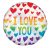 I love You Rainbow fólia lufi 43 cm