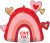 I love You Heart fólia lufi 66 cm