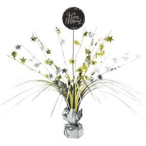 Happy Birthday Gold Star asztaldísz