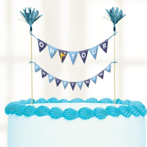 Keresztelő Blue torta dekoráció