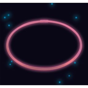 Világító Pink nyaklánc 56 cm