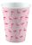 Flamingó Pink papír pohár 8 db-os 250 ml