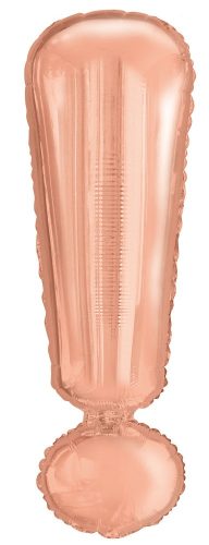 Színes Rose Gold ! betű fólia lufi, 103 cm