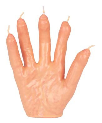 Kéz alakú Fiery Fingers gyertya vér hatással