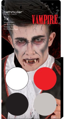 Vámpír Halloween arcfesték, smink szett