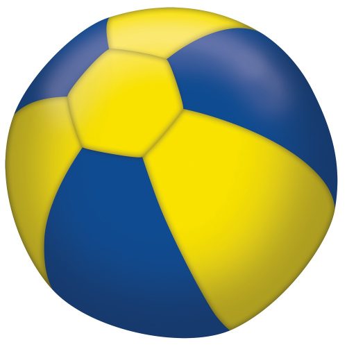 Színes Blue gömb fólia lufi 3 db-os 27,5 cm