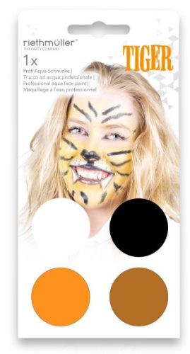 Tigris Halloween arcfesték, smink szett