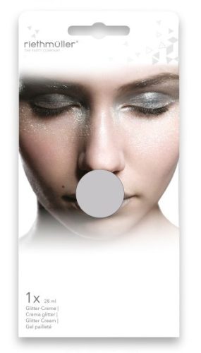 Ezüst csillámos Halloween arcfesték, smink 28 ml