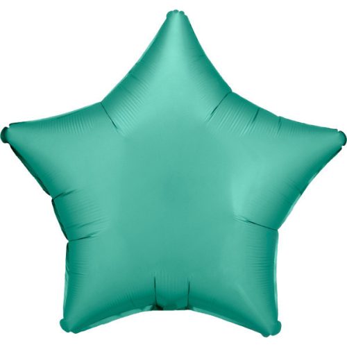Zöld Silk Jade csillag fólia lufi 48 cm