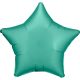 Zöld Silk Jade csillag fólia lufi 48 cm