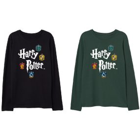   Harry Potter Magic Emblems gyerek hosszú ujjú póló 4 - 9 év / 104 - 134 cm