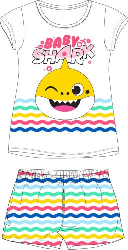 Baby Shark Wave gyerek rövid pizsama 2 - 6 év / 92 - 116 cm