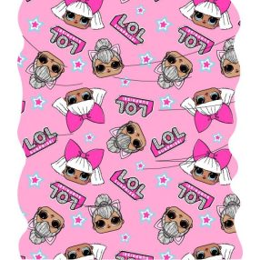 LOL Surprise Pink Star gyerek sál, snood, kendő