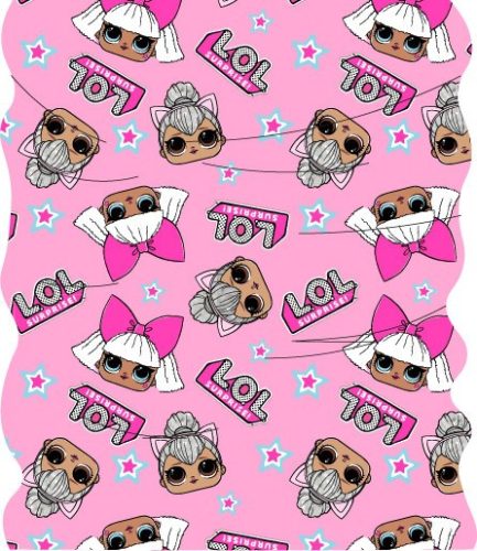 LOL Surprise Pink Star gyerek sál, snood, kendő