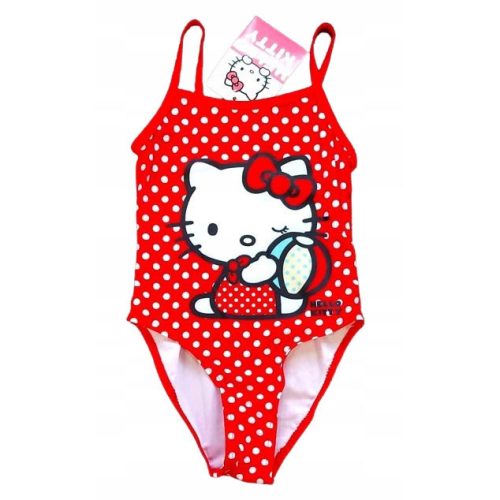 Hello Kitty Red gyerek fürdőruha, úszó 4 - 9 év / 104 - 134 cm