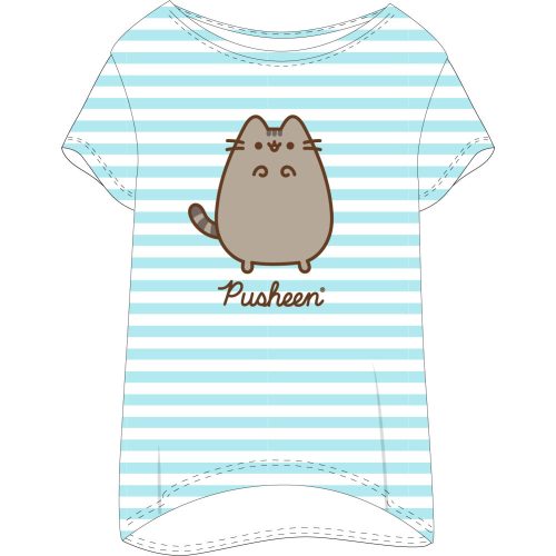 Pusheen Striped női rövid hálópóló XS