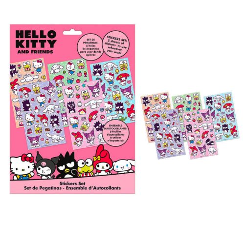 Hello Kitty Friends matrica szett 5 ív