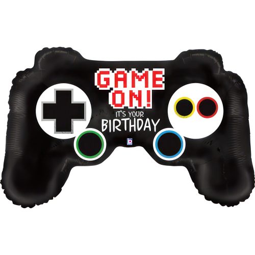 Happy Birthday Controller fólia lufi 81 cm