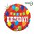 Happy Birthday Party Holo fólia lufi 46 cm