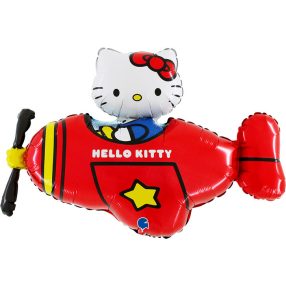 Hello Kitty Airplane Red fólia lufi 76 cm