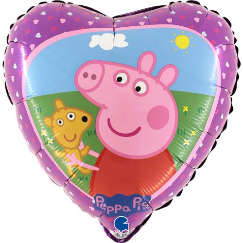 Peppa malac Teddy fólia lufi 46 cm