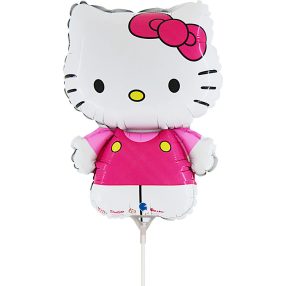 Hello Kitty Fuxia mini fólia lufi 35 cm (WP)