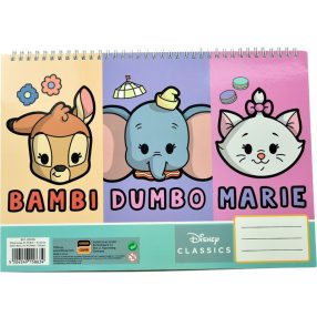   Disney Classics Animals A/4 spirál vázlatfüzet 40 lapos matricával
