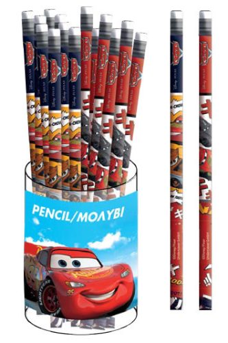 Disney Verdák Vroom HB grafit ceruza radír véggel