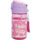 Hello Kitty Unicorn műanyag szívószálas kulacs akasztóval 350 ml