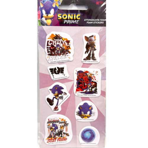 Sonic a sündisznó Heroes pufi szivacs matrica szett