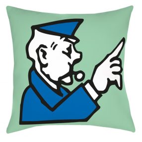 Monopoly Policeman párna, díszpárna 40x40 cm