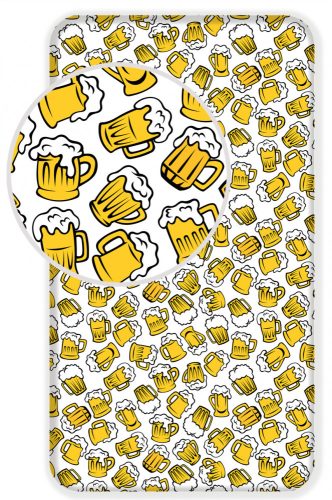 Sör Jug gumis lepedő 90x200 cm