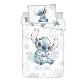   Disney Lilo és Stitch, A csillagkutya Ohana White gyerek, ovis ágyneműhuzat 100×135 cm, 40×60 cm