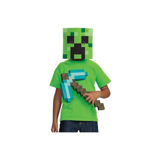 Minecraft Green csákány és maszk szett