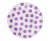 Pöttyös Lavender Polka Dots papírtányér 6 db-os 18 cm