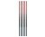 Piros Ombre Red Glitter tortagyertya, gyertya szett 6 db-os
