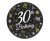 Happy Birthday 30 B&C papírtányér 6 db-os 18 cm