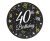 Happy Birthday 40 B&C papírtányér 6 db-os 18 cm