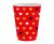 Szerelem XOXO Red papír pohár 6 db-os 250 ml