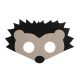 Sün Hedgehog filc maszk 17,5 cm