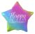Szivárvány Happy Birthday Rainbow csillag fólia lufi 44 cm