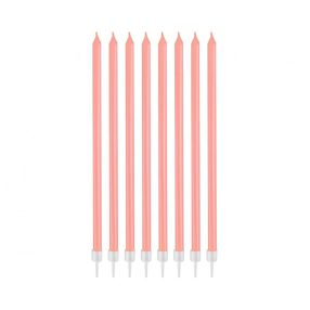   Rózsaszín Pearly Light Pink tortagyertya, gyertya szett 8 db-os
