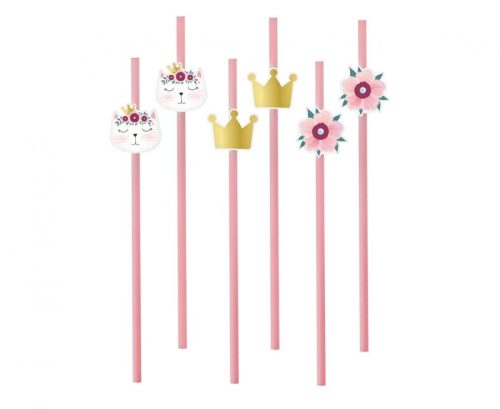 Cicás Sleepy papír szívószál 6 db-os