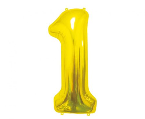 Arany Gold 1-es szám fólia lufi 85 cm