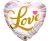 Szerelem Marble fólia lufi 46 cm